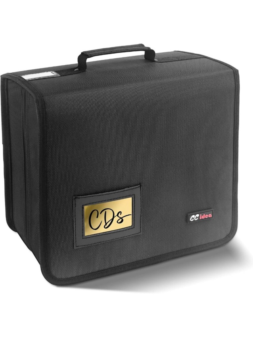 Portable 400 Capacity DVD Case Organizer - Travel-Friendly CD Wallet Binder